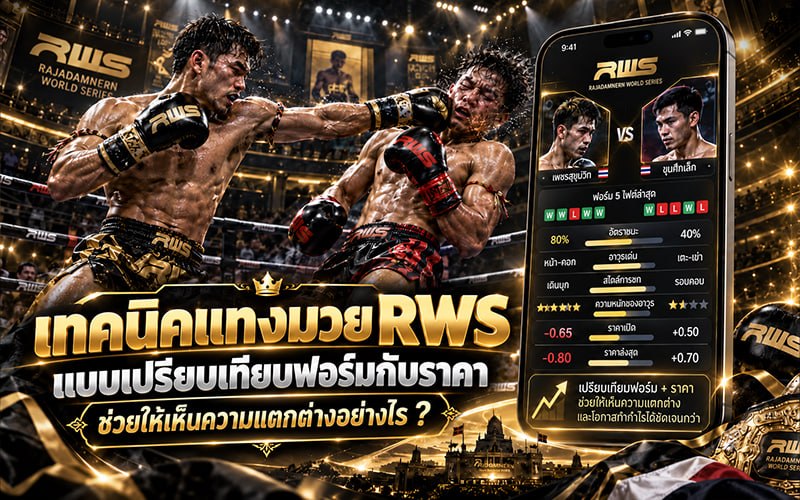 เทคนิคแทงมวย RWS แบบเปรียบเทียบฟอร์มกับราคา ช่วยให้เห็นความแตกต่างอย่างไร ?